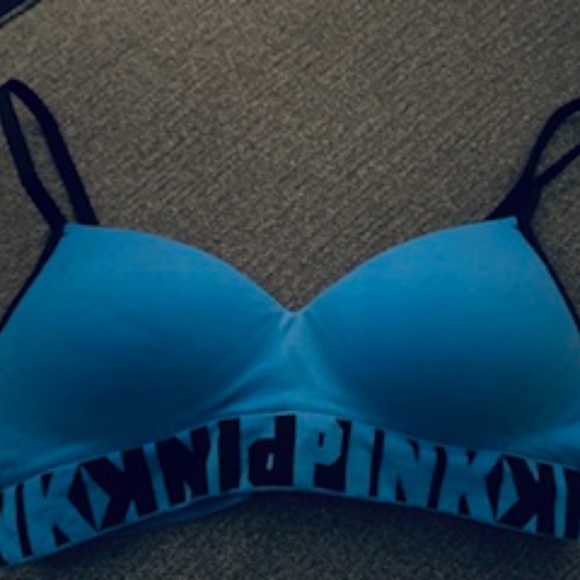 VS PINK bra blue & black, Small - Picture 1 of 4